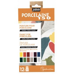Pebeo Porcelaine 150 Ceramic Paint Exploration Set #2 12 x 20 ml 757472